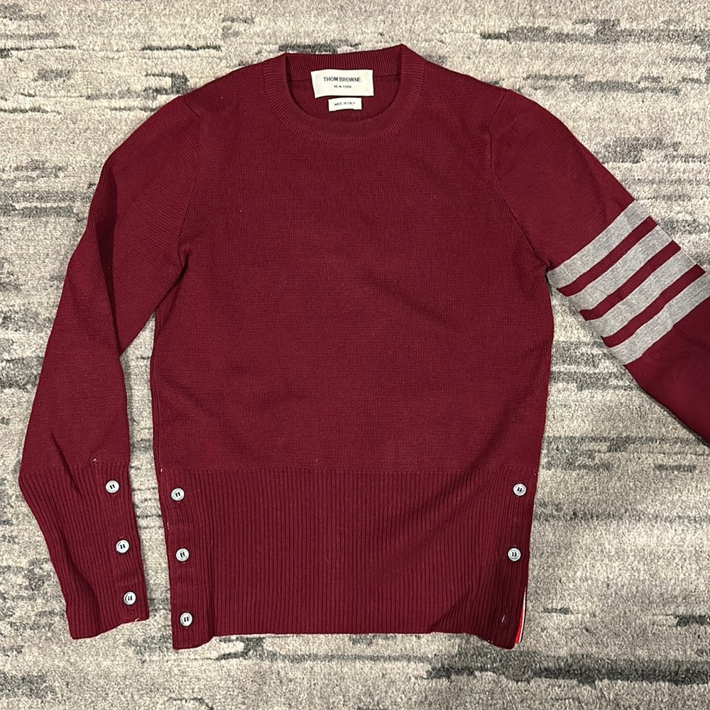 Thom Browne Milano Stitch wool 4-bar pullover size IT36